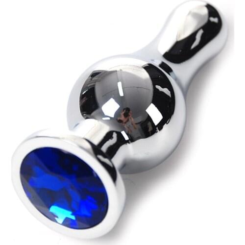 Male & Female Anal Plug Metal Big Butt Plugs Aluminum Alloy Heavy Anus Beads Fetish Chastity Sex Adult Game Toys