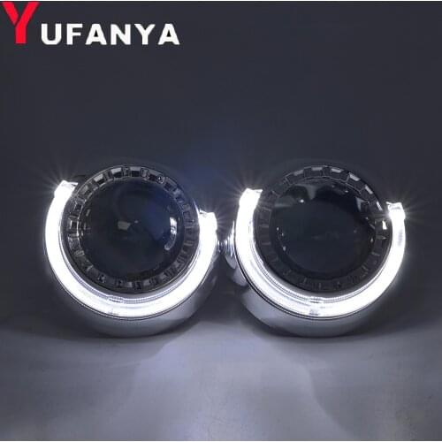 Car LED DRL 3.0 inch White Angel Eyes Shrouds Type Halo Rings Car Motorcycle Headlights Night Daytime Running Light Retrofit