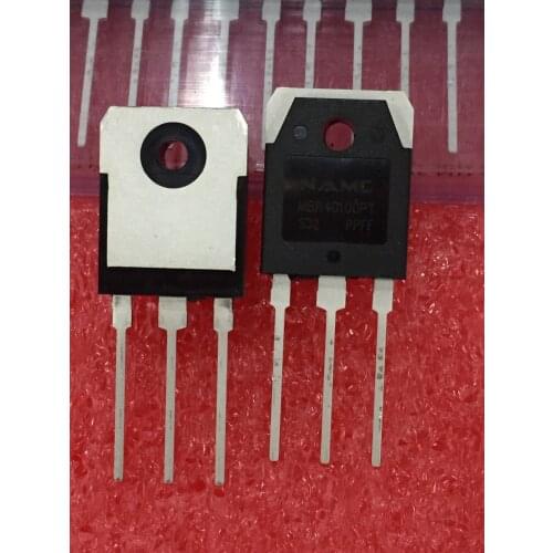 Free Shipping 10PCS MBR40100PT Schottky Rectifier Diode 40A 100V TO-247 MBR40100 Transistor New Original