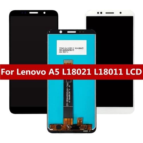 JIEYER For Lenovo A5 L18021 L18011 LCD Display Touch Screen Digitizer Assembly For Lenovo A5 Display 5.45