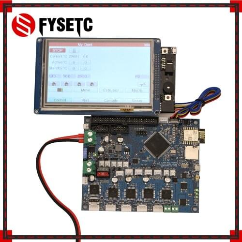 Cloned Duet 2 Wifi V1.04 DuetWifi Advanced 32 Bit Electronics With 4.3" 5" 7" PanelDue Touch Screen Controller For BLV MGN Cube