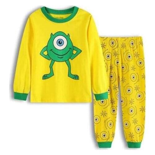 Children Autumn Long Sleeved Pajamas Set Clothing For Boys Girls Cartoon Cotton Tops+Pants 2pcs Pyjamas Kids Underwear Outfits