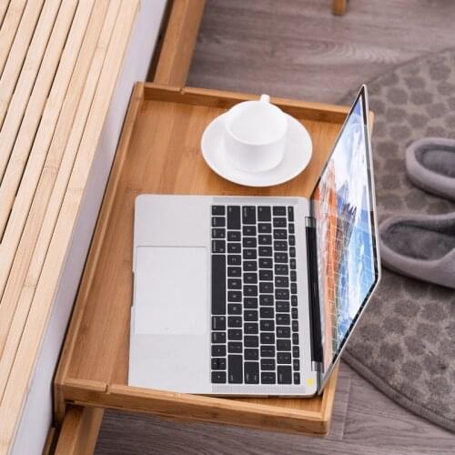 Creative Dormitory Bedside Table Table Bedroom Furniture Bedside Table Creative Tray Wooden Table Bedside Table Mobile Rack