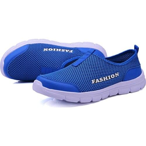 Men Walking Shoes Lightweight Breathable Sneakers Summer Men Casual Shoes Large-sized Flats Slip-on Sneakers Women Shoes