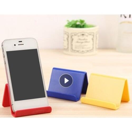 Mobile Phone Holder Desktop Stand Plastic Mini Portable Candy Colors Mini Portable Holder Universal Bracket For Smartphone