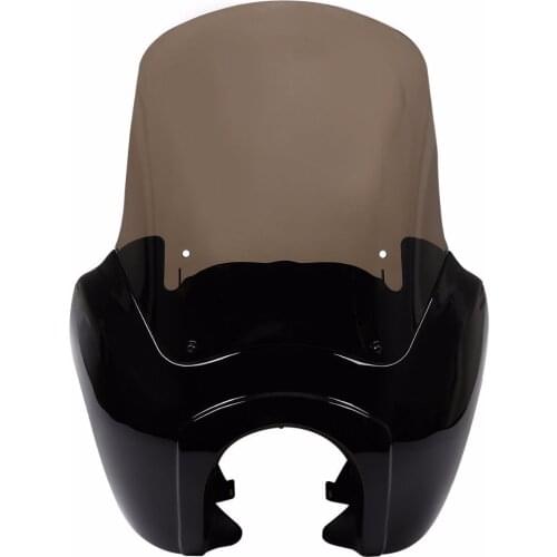 Motorcycle Front Upper Fairing Windshield Windscreen Wind Deflectors For Harley Dyna Fat Bob Low Rider Street Bob FXDL 2006-2017