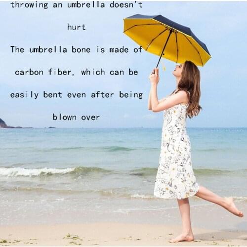 JESSE KAMM manual sunshade uv sun umbrella umbrella woman sunny rain folding small fresh Korean sun umbrella