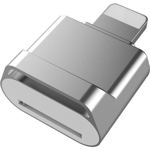 Mini Lightning MicroSD Card Reader for iPhone 11 Pro Max Xr,Play Video,Photo Data Transfer, Camera TF Adapter,Excel,Word File