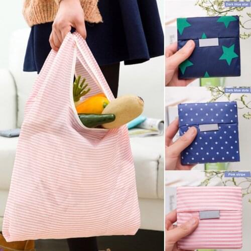 Shopping Bag Handbag Storage Foldable Reusable Oxford Cloth Tote For Grocery Key Chain FA$3