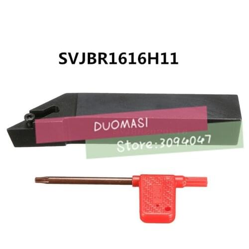 SVJBR1616H11 16*16*100MM Metal Lathe Cutting Tools Lathe Machine CNC Turning Tools External Turning Tool Holder S-Type SVJBR/L