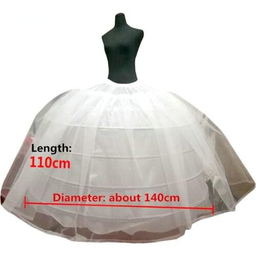 High Quality 6 Hoops Petticoats Underskirt For Big Ball Gown Wedding Dresses Bridal Gowns Wedding Accessory Crinoline jupon