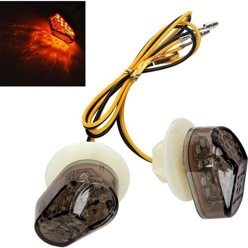 2 Pcs/Set Indicator Lamp Amber Lampada Motorcycle Lighting Turn Signal Lights Universal Motorcycle Accessories