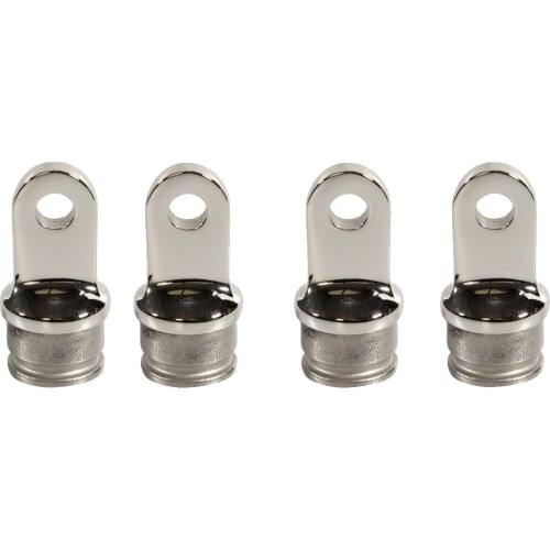 4Pcs 316 Stainless Steel Boat Bimini Top Inside Eye 25mm 1" Rounded End