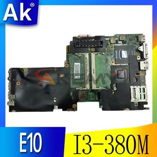 Akemy Laptop Motherboard for Lenovo E10 E11 FRU 04W0314 MAIN BOARD I3-380M CPU DDR3 full test