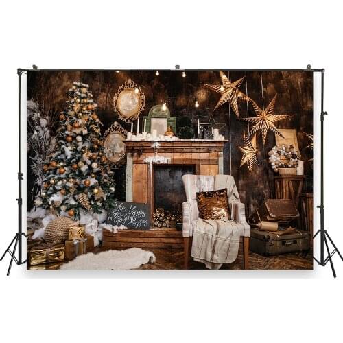 HUAYI Photography Backdrops Christmas Photo Background Christmas Xmas Family Party Decor Banner Studio Photobooth BackdropXT6872