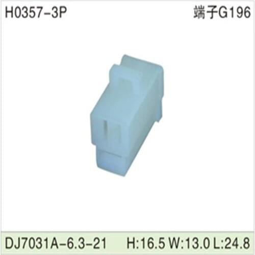 Free shipping 500pcs DJ7031A-6.3-21 6.3mm 3Pin AMP Car Electrical Wire Connectors for VW,BMW,Audi,Toyota,NISSAN AND other