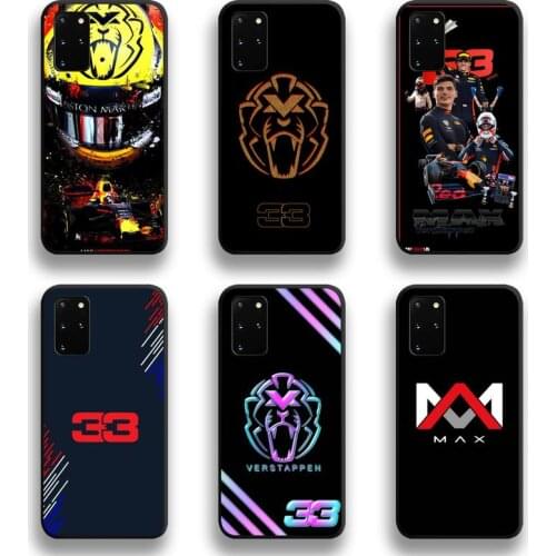 MAX F1 Racer 33 Number Phone Case For Samsung Galaxy S21 Plus Ultra S20 FE M11 S8 S9 plus S10 5G lite 2020