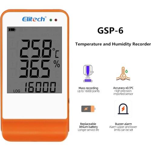 Mini Data Logger RC-4/4HC/5/5+/GSP-6 Digital USB Temperature Humidity Internal Sensor High Precision Recorder 30% off