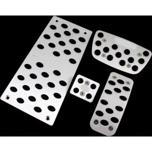 For TOYOTA CAMRY 2006-2015 AT Aluminium Accelerator gas Brake Footrest Pedals pads Stickers Styling Plates Pad