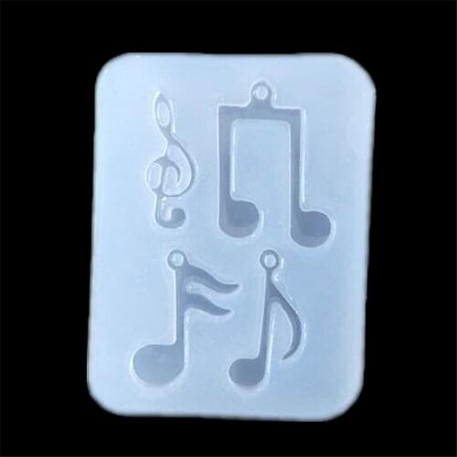 Musical Note Shape DIY Pendant Tools Jewelry Accessories Epoxy Silicone Mold Mobile Phone Decoration Molds Chocolate Cake Mould