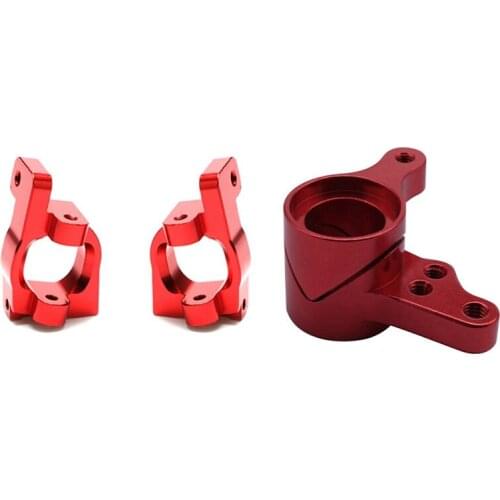 2 PCS Front C HUB Carrier Base C Alloy Aluminum & 1 Set Steering Servo Saver Complete Steering Clutch Assembly