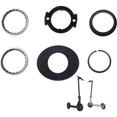 Front Fork Tube Bearing Bowl Rotating Steering Sets for Xiaomi Mijia M365/Pro Electric Scooter Bearing Bowl Plastic Spacers