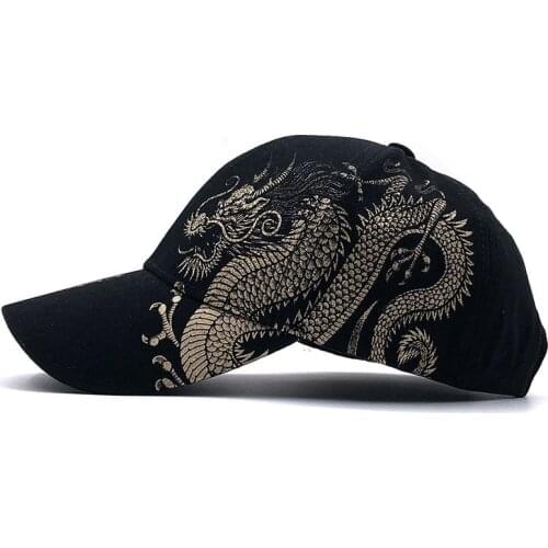 Summer Chinese Style Dragon Pattern Baseball Cap Mens Outdoor Casual Caps Ladies Trendy All-match Sun Hats Male Caps Hats H325