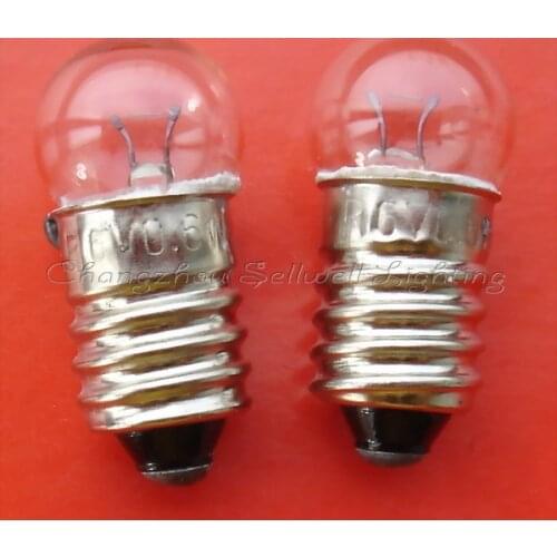 Miniature bulb small 6v 0.6w e10 a534 sellwell lighting