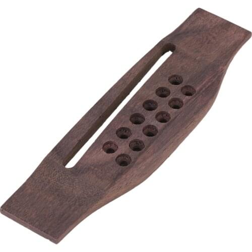 Right-Handed Rosewood Acoustic Guitar Bridge for 12 String Folk Guitar