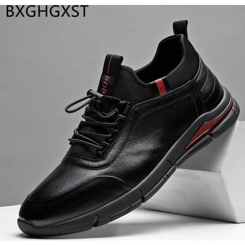 Leather Sneakers Men Casual Shoes Men Sneakers Luxury Brand Fashion 2020 Genuine Leather Shoes Men Luxury Shoes Zapatilla Hombre