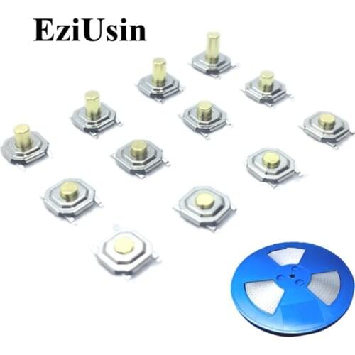 In Tape One Reel TS-C005 Micro Switch 4*4*1.5 /2.3/4/5 Tactile Tact Push Button SMT Car Key Remote Control Switch Waterproof 4x4