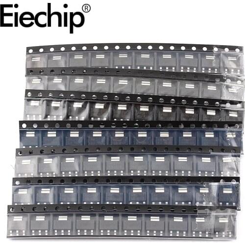 AMS1117 Kit AMS1117-3.3V AMS1117-ADJ AMS1117-5.0V AMS1117-2.5V AMS1117-1.8V AMS1117-1.5V AMS1117-1.2V 70pcs = 7 Kinds *10pcs
