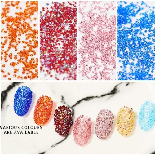 Nail Pixie Stone Micro crystal caviar rhinestones particle crystal Nail crystals parts rhinestones for DIY nails art decorations