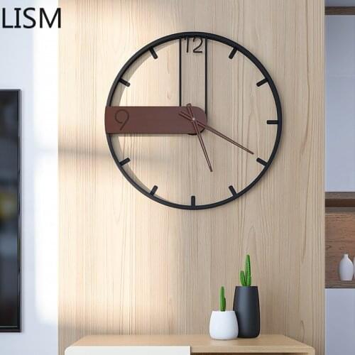 Wall Clock Metal Round Wall Clock Vintage Retro Antique Modern Design Art Nordic Design Clocks Wall Home Decor Reloj De Pared
