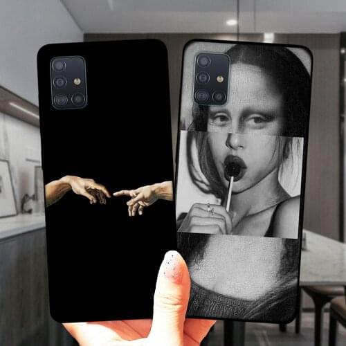 Statue Abstract Art Luxury Silicone Case Cover For Samsung A51 A71 A21S A01 A10 A11 A20 A30 A31 A40 A41 A50 A60 A70 A7 A8 Plus
