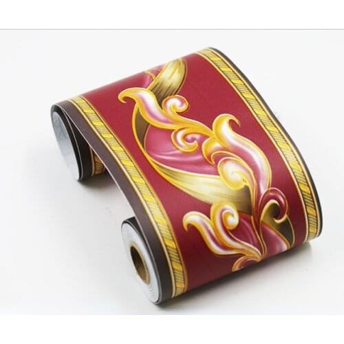 Self Adhesive Grid Wallpaper Borders Waterproof Bathroom Skirting Line Border Wall Sticker Kitchen Tile Trim Stickers Mural