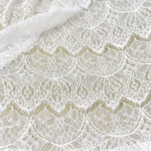 Wedding Dress Embroidery high grade fabric wedding dress hollow DIY French soft Lace Fabric
