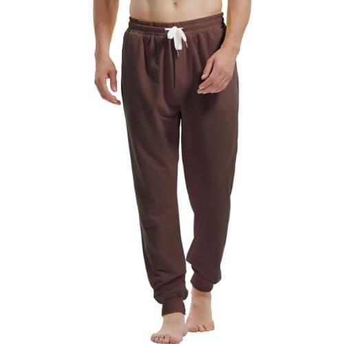 Fashion Streetwear Casual Mens Sweatpants Elastic Waist with Drawstring Tapered ankle Joggers Pants Pocket Haze Blue Trousers