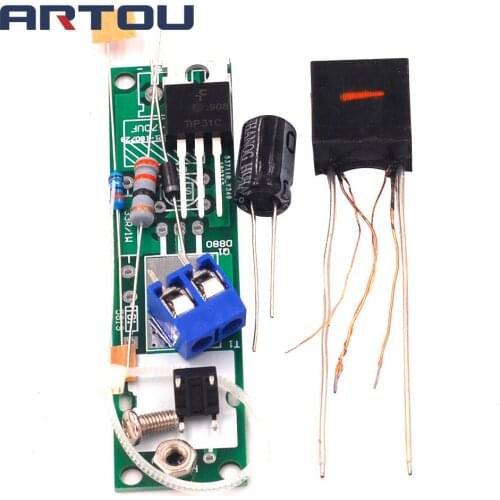 HV-1 High Voltage Igniter DIY Kit Arc Ignition Parts DIY Kit Arc Generator Arc Cigarette Igniter Module PCB Board DC 3-5V