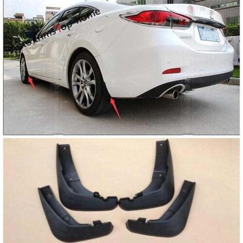 Yimaautotrims Protection Kit Fit For Mazda 6 Sedan 2013 - 2017 Front + Rear Mudguards Mud Flap Flaps Splash Guards Fender