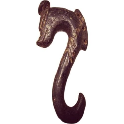 Red mountain culture collection iron Meteorite carved dragon totem PENDANT