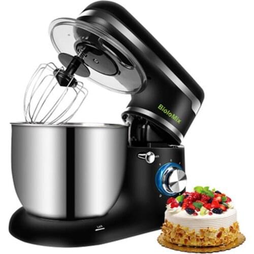 220V1500W Stand Mixer Stainless Steel Bowl 6-speed Kitchen Food Blender Cream Egg Whisk Cake Dough Kneader