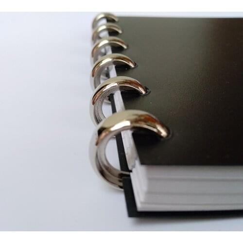 30Pcs Metal Binder Ring DIY Albums Loose-leaf Book Hoops Mushroom Hole Plate Book Binding Disc Round Office Supplies Keychain