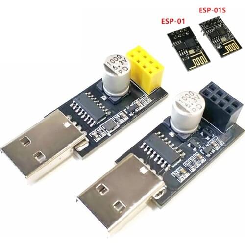 ESP01 Programmer Adapter UART ESP-01 ESP01S ESP8266 CH340G USB to ESP8266 Serial Wireless Wifi Developent Board Module
