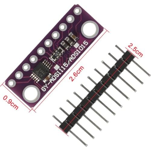 ADS1015 12 bit Precision Analog To Digital Converter ADC Development Board Microcontroller Programmer Module 2v 5v I2C Interface