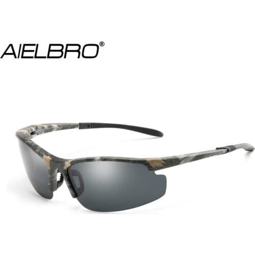 AIELBRO High Quality Cycling Glasses Polarized Mens Glasses Windproof Protective Night Vision Fishing Cycling Sunglasses 2020
