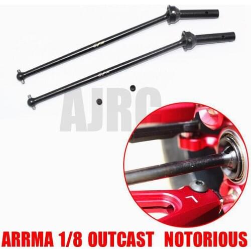 ARRMA 1/8 KRATON OUTCAST/NOTORIOUS 45# Hardened steel front CVD universal joint dog bone-1 pair ARRMA/AR310458/AR310590