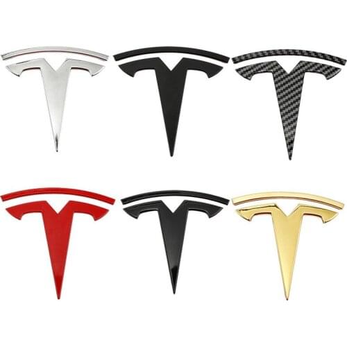 Auto Logos Patch Decoration Modified Accessories Tail Box Logo Sticker Accessories For Tesla Model 3