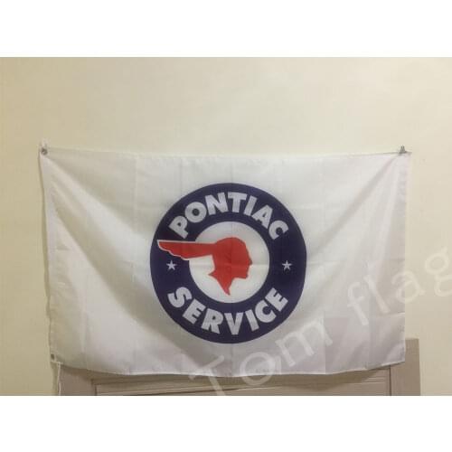 Car flag Pontiac flag Banner 3ftx5ft 100% Polyester