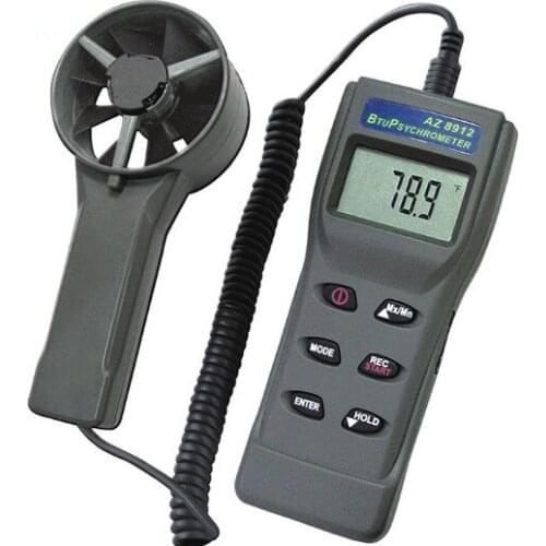 AZ8912 Digital Anemometer Price With Temperature And Humidity Tester